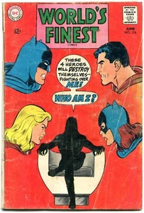 WORLDS FINEST #176 1968-DC COMICS-BATMAN-SUPERMAN-ADAMS G - Picture 1 of 2