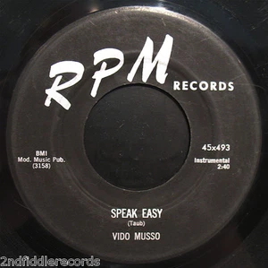 VIDO MUSSO-Speak Easy/Blues For Two-Rare Funk & Lat Instrumental 45-RPM #493 - Imagen 1 de 2