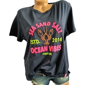 Zwillingsherz Shirt T-Shirt Bluse Damen Kurzarm S bis 2XL Blau (1 428) - Bild 1 von 10