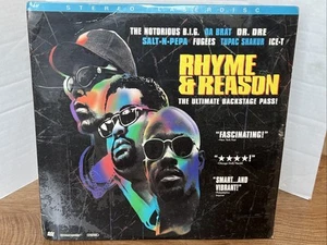Super RARE Rhyme & Reason Rap Doc SEALED LASERDISC 1997 Tupac ICE T Dre Hip Hop - Picture 1 of 5