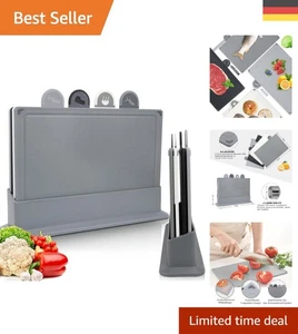 Farbcodiertes Kunststoff-Schneidebrett Set, Rutschfest & Hygienisch, 4-teilig - Bild 1 von 9