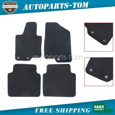For 2011-2015 Kia Optima Front & Rear Floor Mats Carpet Waterproof Black 4PCS - Imagem 1 de 4