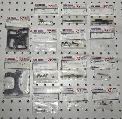 Team Yokomo ~ 14 Item Parts Lot ~ YR-4 ~ Shock Tower, Arms, Pins, Hardware, Ect. - Image 1 of 4