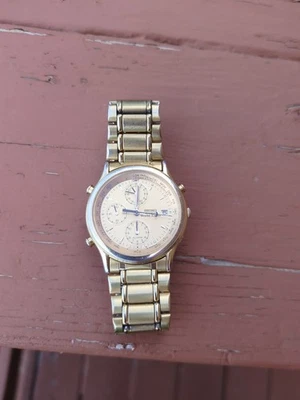 Seiko Quartz World Timer 5T52-7A19 Alarm Age of Discovery Not Working - Image 1 of 3