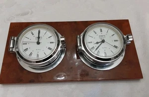Vtg WEMPE Chronometerwerke Hamburg Germany Ship Clock nautical marine READ AS IS - Picture 1 of 13