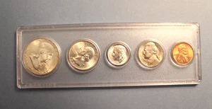 1953-S MINT SILVER SET U.S. COINS LUSTROUS CHOICE to GEM BRILLIANT UNCIRCULATED - Picture 1 of 6