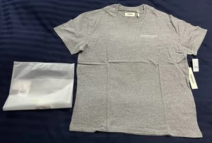 Fear Of God Essentials "Graphic" Boxy T-Shirt (2019) Heather Gray sz M  tee fog - Picture 1 of 9