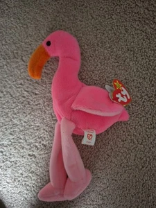 TY Beanie Babies Pinky The Flamingo 1995. Great Condition - Picture 1 of 5
