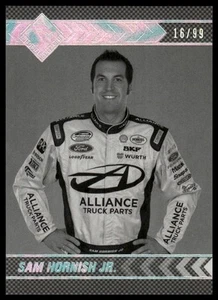 Press Pass Total Memorabilia 2013 #40 Sam Hornish Jr. blanco y negro #/99 - Imagen 1 de 2