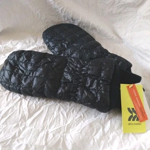 All in Motion Kinder Winter Fäustlinge Gr. 8-14 schwarz leicht Fleece gefüttert NEU - Bild 1 von 8