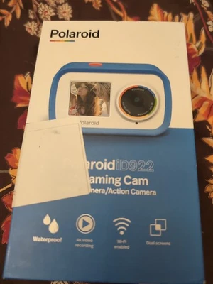 Polaroid iD922 Streaming Action Camera - Blue 4k Wifi Dual Screen - Image 1 of 4
