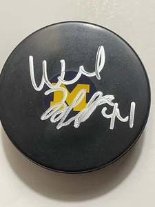 Michigan Wolverines WILL HORKOFF signierter Hockey-Puck - Bild 1 von 1