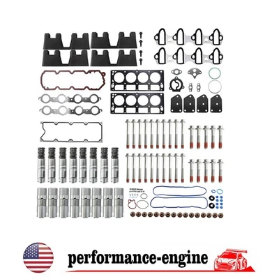 Head Gasket Set, Head Bolts LiftersGuides For GM 5.3 AFM Lifter Replacement Kit - Imagem 1 de 4