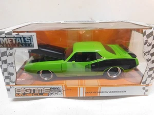 Jada 1/24 Big Muscle -- 1973 Plymouth Barracuda - Hood , Trunk & Doors opens - Picture 1 of 1