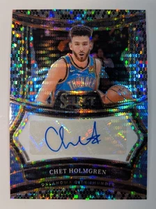 2024-25 Select Prizm Chet Holmgren Snakeskin Prizm Auto 1 of 1 OKC 1/1 - Picture 1 of 2