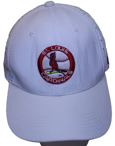 St Louis Cardinals/QT Quick Trip White Strapback Baseball Cap Hat SGA Breathable - Picture 1 of 7
