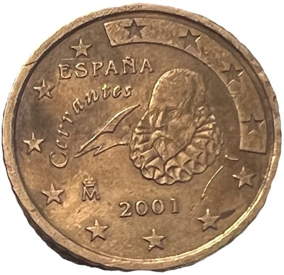2001 Spain M **50 Cent Euro - Combined Shipping - Lot R - Image 1 of 2