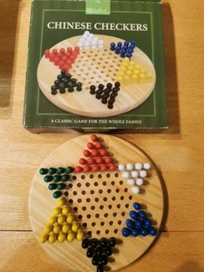 Chinese Checkers Traditional Wooden Board Game Strategic Family Game By Works - Picture 1 of 9