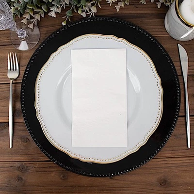 WHITE 50 Soft 2 Ply Dinner Cocktail Paper NAPKINS Party Events Home Decorations - Image 1 of 4
