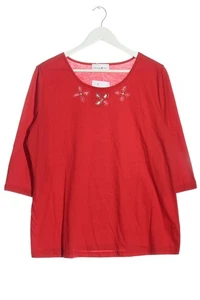 HELENA VERA Manica lunga Donna Camicia Taglia IT 50 rosso stile casual - Foto 1 di 5