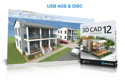 Ashampoo 3D CAD Professional 12 - Architecture more 250 ready-made [USB & DISC]  - Image 1 of 4