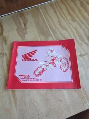  Honda CR125R 1999 OEM genuino manual del propietario y manual de competencia - envío gratuito Foto 1 de 4
