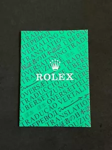 Autentico libretto ROLEX TRANSLATIONS codice 565.00.8S per GMT Sub DD DJ.. - Foto 1 di 4