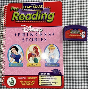 Leapfrog LeapStart Prereading: Libro y cartucho de historias de princesas de Disney - Imagen 1 de 12