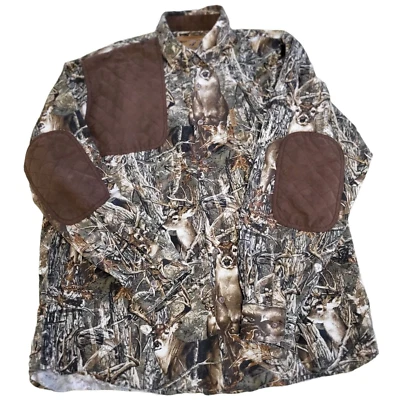 North River Outfitters Mens Shirt Camo L Shooting Patches Gorpcore Cotton   - Image 1 of 4