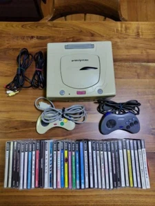 SEGA Saturn Console System Controller Game 2 controllers, 32 game software sets - Picture 1 of 10