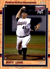 2008 Hudson Valley Renegades Grandstand 19 Matt Long Woodland California CA Card