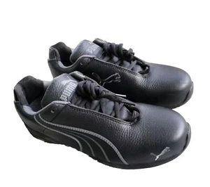 Puma Velocity Wo"S Steel Toe Work Shoe 642855 Black Fabric Leather Synthetic 10 - Picture 1 of 9