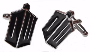 Tardis "DW" Logo Metall Emaille Manschettenknöpfe - Bild 1 von 1