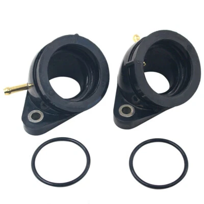 Carburetor Inlet Manifold Carb Intake Rubber & O Rings Yamaha Virago XV535 88-03 - Image 1 of 3