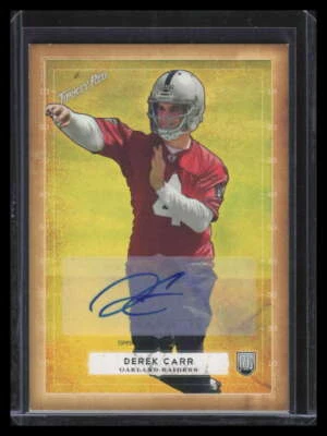 2014 Topps Turkey Red Autographs 6 Derek Carr Rookie Auto - Image 1 of 2