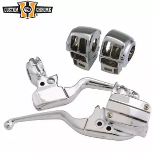 Chrome Handlebar Control Kit 15mm Fit For Harley Touring W/ Radio+Cruise 2008-13 - Picture 1 of 1