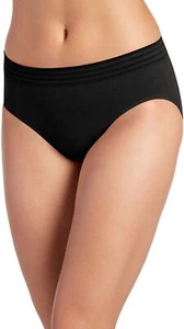 Jockey Cotton Seamless High-Cut Brief Black 5 - Picture 1 of 1