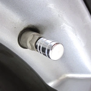 4pcs Chome Wheel Tyre Tire Valve Stems Air Dust Cover Screw Caps Car Truck Bike - Picture 1 of 4