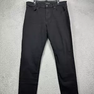 Lucky Brand 412 Athletic Slim Fit Jeans Mens 36X32 Black Distressed Denim NEW - Picture 1 of 15