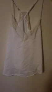 Cami Loves Stitch para mujer talla S blanco detalles de encaje poliéster de colección ajuste espagetti - Imagen 1 de 16