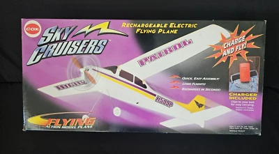 NEW Vtg 90S COX 5841 SKY CRUISER HIGHWAY PATROL FLYING ELECTRIC MODEL AIRPLANE - Image 1 of 4