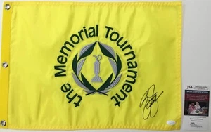 Rickie Fowler The Memorial Tournament Signed Pin Flag - JSA #AZ58914 - Picture 1 of 4