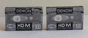 2x Denon HD-M 100 Type IV Cassette Tape sin usar / NOS - rareza absoluta - Imagen 1 de 3