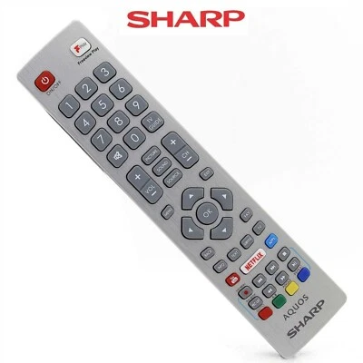 Genuine Sharp Aquos Remote Control SHW/RMC/0121 For Smart TV with Netflix F-Play - Image 1 of 4