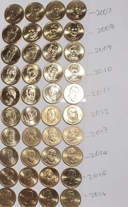 Kompletter Satz Presidential Dollars - 40 Münzen - P und D Mint gemischt - Bild 1 von 3