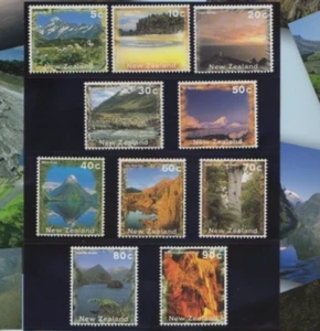 MINT 1996 NEW ZEALAND NZ SCENIC VIEWS DEFINITIVES STAMP SET OF 10 - Picture 1 of 1