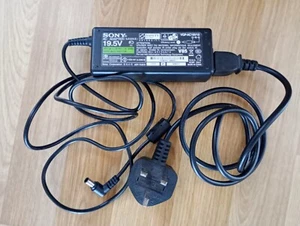 Genuine Power Supply Sony VGP-AC19V10 Adapter 19.5V 3.9A AC/DC Cable For Laptop - Picture 1 of 2