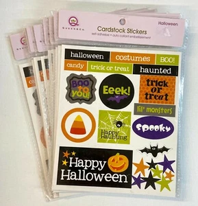 Queen & Co. Halloween Cardstock Stickers 10 Set Lot Scrapbooking Cardmaking - Picture 1 of 1