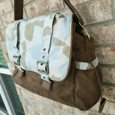 Wendy Bellissimo Bolso de Pañales Camuflaje Marrón/Bolso Mensajero XL Foto 1 de 4