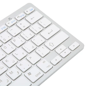 78 Keys BT 3.0 Wireless Keyboard Frnech Spanish Italian Japanese White Keyboard - Picture 1 of 24